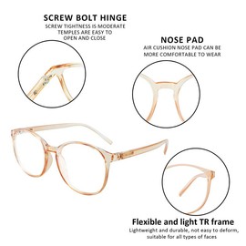 YEIN Reading Glasses 6 Pairs Blue Ligtht Blocking Reading Glasses for Men and Women Fashion Square Frame Readers(Dark tortois,Champagne,Black purple,+0.00)