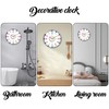 wigmoa Telling Time Clock - NonTicking Cute Wall Watch Clock
