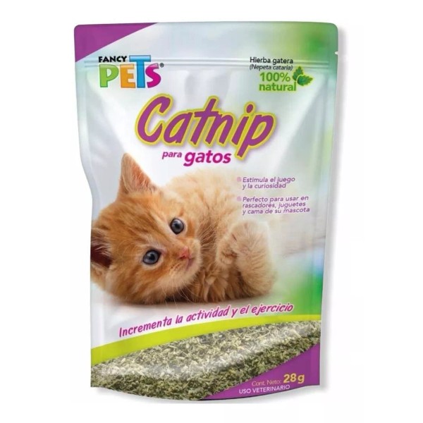 Fancy Pets Catnip Atrayente Gato 28gr Hierba Gatera P/juguete, Rascador