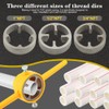 6 PCS PVC Pipe Threader Plumbing Tool Kit Tap and