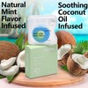 Coconut-Oil Infused Woven Dental Floss,Deep Clean Natural Vegetable Waxed Floss,Extra