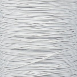PARACORD PLANET | 1/32 Inch Diameter Bungee Shock Stretchy Elastic Cord Rope | Great for DIY Projects, Tie Downs, Recreation – Indoor & Outdoor (White, 10 FT)