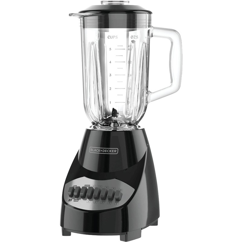 BLACK + DECKER (BLACK & DECKER) 10-Speed Blender, Black.