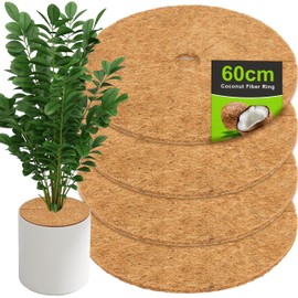 CELMAN Kokosmatte für Pflanzen - 4X Kokosscheibe, Winterschutz Wurzelschutz, Unkrautschutz für Blumentopf & Garten, Biologisch abbaubar (60 cm - 4 Stück)