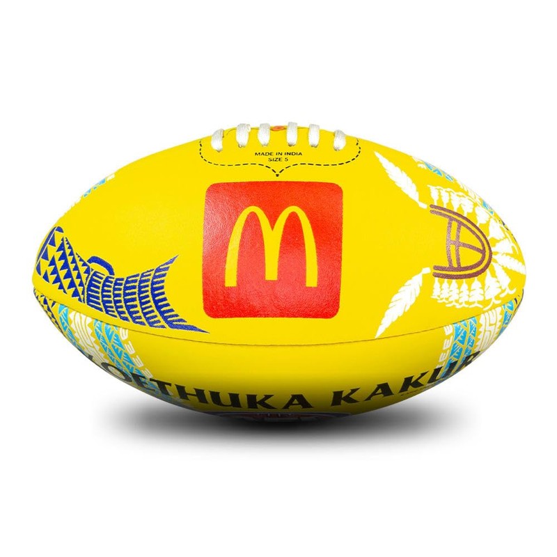 Sherrin AFL Footy 2024 SDNR Leather Replica Game Football Size