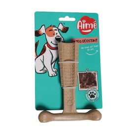 Aime Durable Bamboo Fibre Chicken Dog Toy 14cm Diameter