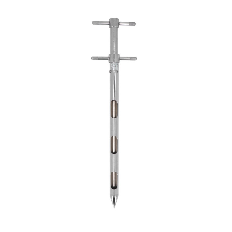 Soil Probe 0.54m 304 Stainless Steel Rotation Handle Pointed Design