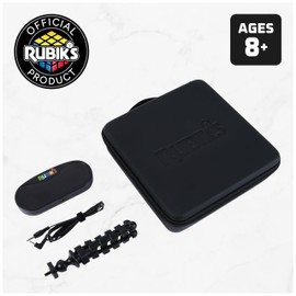 Rubik’s Cube, Mini Timer Display & Stand, Includes Case, Clear Display Device & Adjustable Stand for at-Home Speedcubing Practice, Brain Teaser Puzzle for Adults, Fidget Toy for Kids, Ages 8 & Up