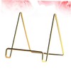 LABRIMP Golden Metal Electroplated Book Stand Portable Desktop Holder for