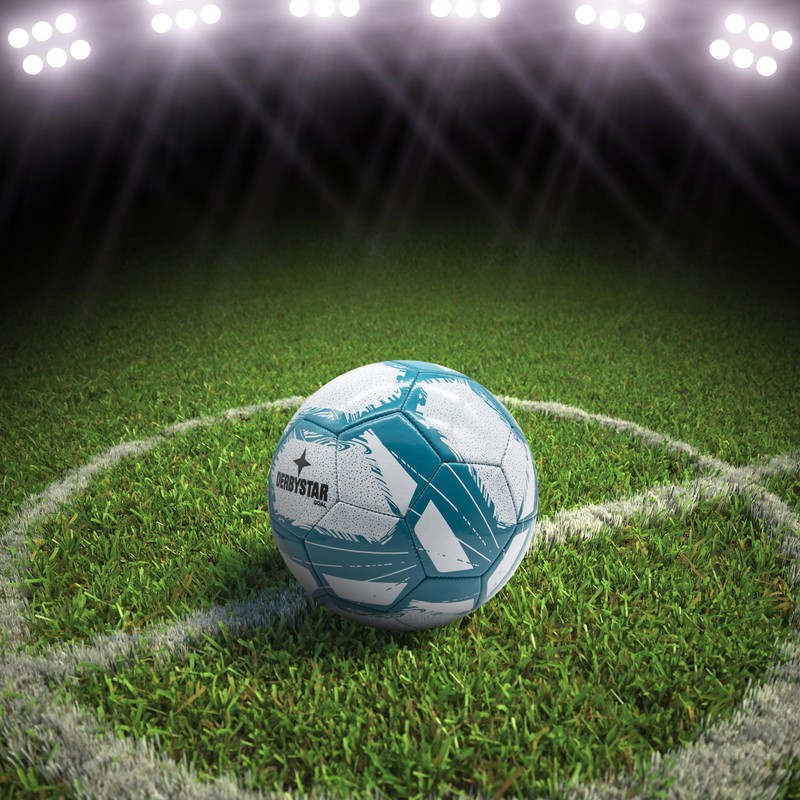 Derbystar Goal Football Size 5 Soft PVC in Five Colourful