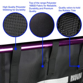 Under Seat Rollator Bag,Under Seat Bag or Tote for Four Wheel Rollator, Tote Organizer Pouch Storage for Walker Underseat Replacement Medical Basket (Black)