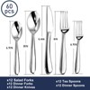 STILLOYE Heavy Duty Silverware Set for 12, 60 Piece Premium
