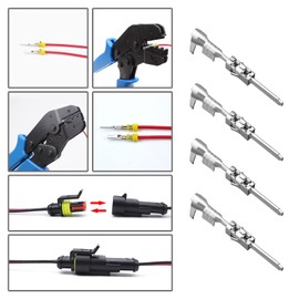 SING F LTD 30PCS Mini ISO Contacts Micro Timer Crimps Male Pins Connector Plug Socket Pin Adapter Applicable Cable Cross-Section 0.50mm? - 1.00mm?