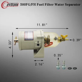 500FH 500FG Diesel Fuel Filter Water Separator for Outboard Marine Engines or Trucks Diesel Engine