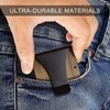 MADERICO Men's Wooden Wallet Minimalist Elegant Metal Clip Credit Card