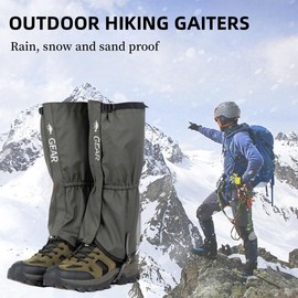 TATACLEA Snow Boot Gaiters,Leg Hiking Gaiters,Shoe Covers,Lightweight and Adjustable,Waterproof, Hiking, Walking, Hunting, Backpacking,Skiing, Mountaineering,etc.,for Men and Women