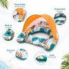 Inflatable Pool Float with Canopy for Adults – Shaded Lounge