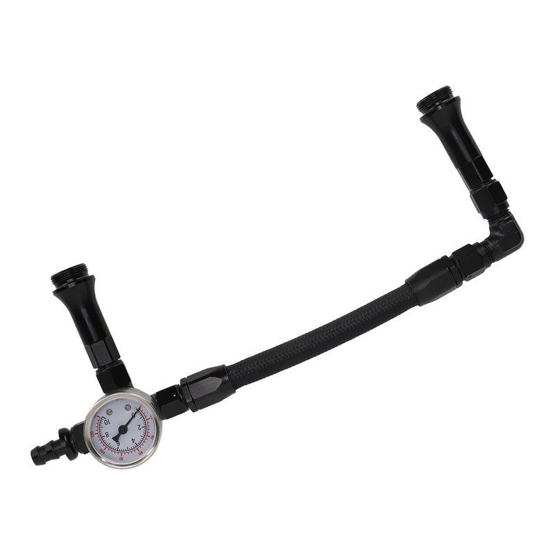 Fuel Line with Pressure Gauge Dual Feed Smooth Fuel Flow