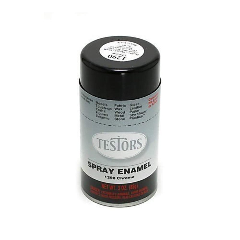 Testor's 1290T 3 Oz Chrome Gloss Spray Enamel