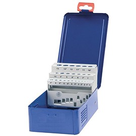 Bohrcraft Metal Case Empty 25-Piece for HSS Twist Drill 338 M 13, Dark Blue, 00801520025