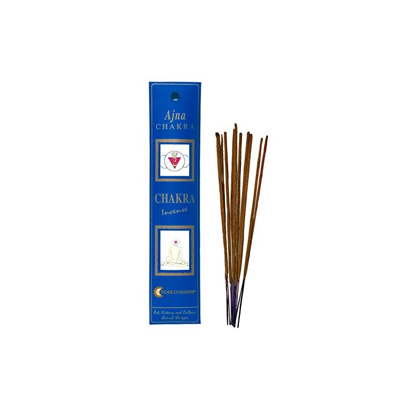 Fiore D'Oriente 6th Chakra Incense Ajna 8 Sticks in Indigo