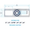 Luxrite New Construction Rough-in Bracket Mounting Plate, 2-3-3.75-4-5-6 Inch Recessed