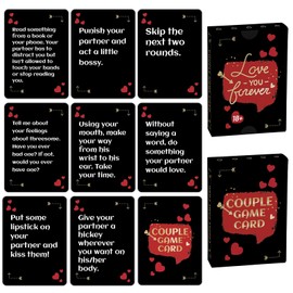 TNCDJKPA Love You Forever Couples Games Cards for Adults, 2 Players Game for Memorable Date Nights,Funny Games Cards for Adults and Teens Bedroom Game for Boyfriend or Girlfriend