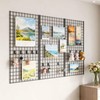 Yeson 2' x 4' Black Gridwall Panels, 4-Pack Heavy-Duty Wire