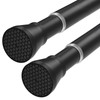 Black Tension Rods for Windows 28 to 48 Inch 2