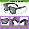 kilofly 10pc 8-Bit Pixel UV Protect Gamer Sunglasses Adult Kids