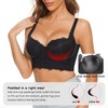 FallSweet Push Up Bras for Women Lace Plus Size Wide