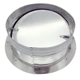 HVAC Premium Stick-on Collar Duct with Damper | Galvanized Steel Metal Collar Duct with Damper 30 Gauge | 6" Stick on Collar w/Damper is Compatible with Duct 6"