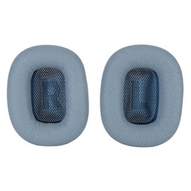 Replacement Ear Pad Protein Leather Memory Foam Soft Breathable Headphones Ear Cushions for IOS Earbuds MAX Blue