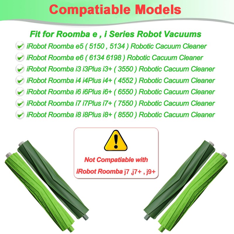 Set of 2 Roller Brushes for iRobot Roomba i7 i7+