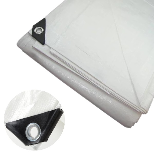 26' x 40' White Heavy Duty Tarp - All Purpose,