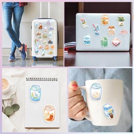 50 Pcs Beverage Stickers for Kids Teens Adults Boys,Laptop,Skateboard,Luggage,Car,Bike,Cup,Computer,Water Bottle Stickers Pack Decor,Beverage Vinyl Waterproof Sticker Decal