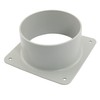 DGHAOP Dryer Vent Wall Plate Gray 4.5"/115mm ABS Plastic Air