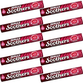 HALLS SOOTHERS -10 x 45g Packs (Cherry)