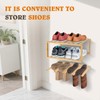 JAYOBGO Boot Hangers Hanging Shoe Rack Wall Mounted Floating Tall