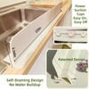 Kitchen Sink Splash Guard 23"/18" Silicone Water Guard with Suction