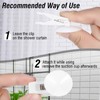 Dplolng 6 Pcs Shower Curtain Suction Cups,Shower Curtain Clips with