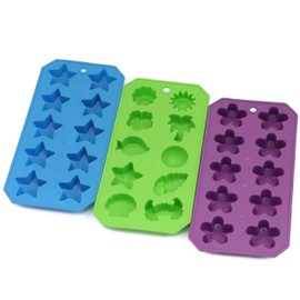 Chef Craft Select Shapes Ice Cube Tray, 8.75 inch, Color/Shapes May Vary