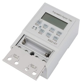 AC 220V 1W 25A Timer Switch,Mini Digital Timer Switch Electrical Programmable Control Timing Switch con LCD Display for Energy Saving and Efficient Intelligent.