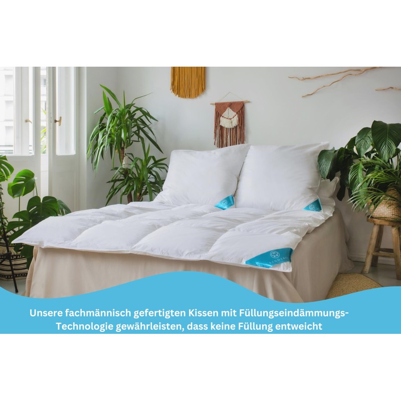 Sandaro Pillow & Duvet, Goose Down Pillow Quilt, Natural Product,