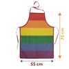 MIJOMA Barbecue Apron Kitchen Apron Pride Colourful Rainbow Colours 100%