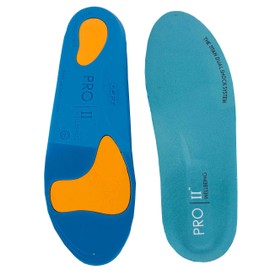 TITAN Sport-Einlagen/Orthopädische Einlegesohle mit Dual Shock balance Korrektur und robust, für über pronation und Fersensporn, Blau, Gr. 36/37 EU XS