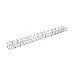 NavePoint Wire Mesh Cable Tray, Electro Zinc Plated, Silver Steel, 3.93 x 3.94 x 59.06 inch, 2-Pack