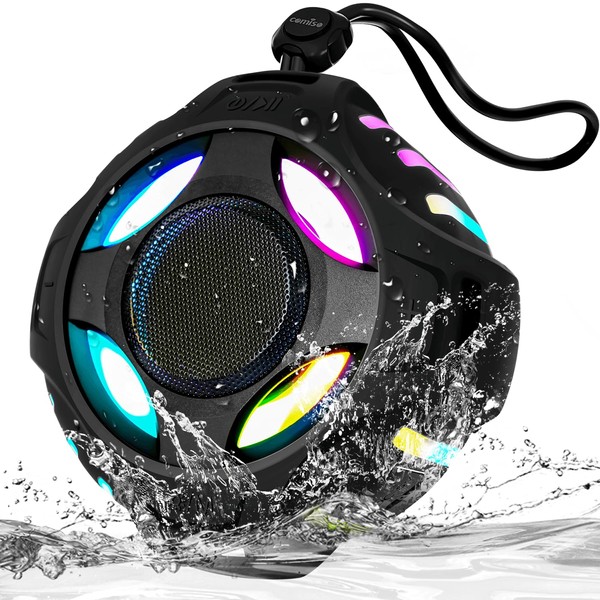 comiso Waterproof Speaker with Robust Bass, Shower Speaker with Dynamic