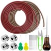 Rustark 20Pcs Treadle Sewing Machine Belt Tool Kit Includes 1.83M
