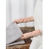 Maison Peony Women's Fine Compression Silk Back Wrist Warmer Wrist